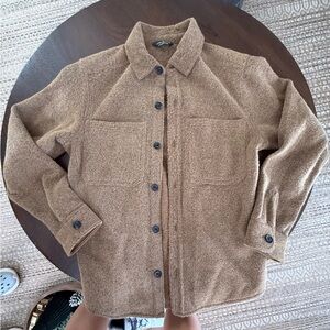 Alpine Men's Brown Shirt Jacket